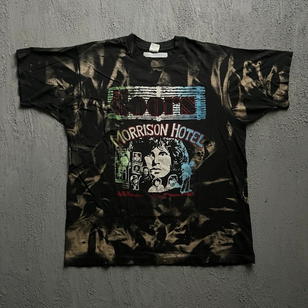 Vintage The Doors Shirt XL Black 1990s Morrison Hotel Distressed